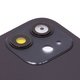 Задня панель корпуса для iPhone 12, чорна, із склом камери, small hole Прев'ю 1