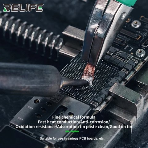 Desoldering Wick RELIFE RL-2020, ((W) 2.0 mm, (L) 2 m) Preview 3