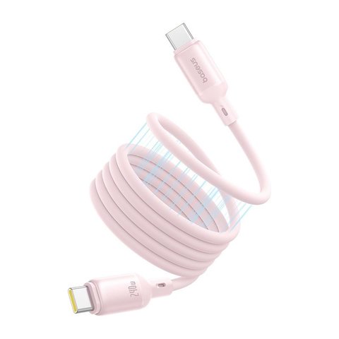 USB Cable Baseus PicoGo, (2xUSB type-C, 100 cm, 240 W, pink, silicone, magnetic) #P10376800411-00 Preview 1