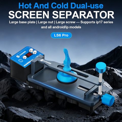 Soporte Sunshine LS6 Pro, para desensamblar dispositivos móviles, con control de temperatura hasta 80 °C, con calefacción Vista previa  2