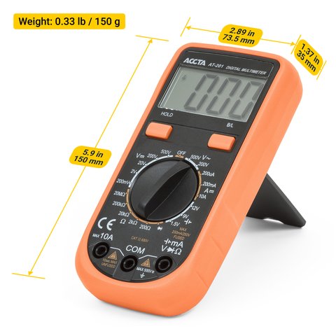 Multímetro digital Accta AT-201 Vista previa  5