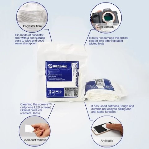 Toalla de microfibra Mechanic HK4090, para eliminar polvo y huellas,  100 uds., 140x140 mm Vista previa  3