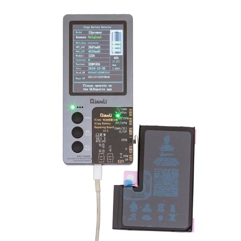 Batería puede usarse con iPhone 12 Pro Max, Li-ion, 3.83 V , 3687 mAh, sin mensaje de error, (A2466), genuine IC Vista previa  1