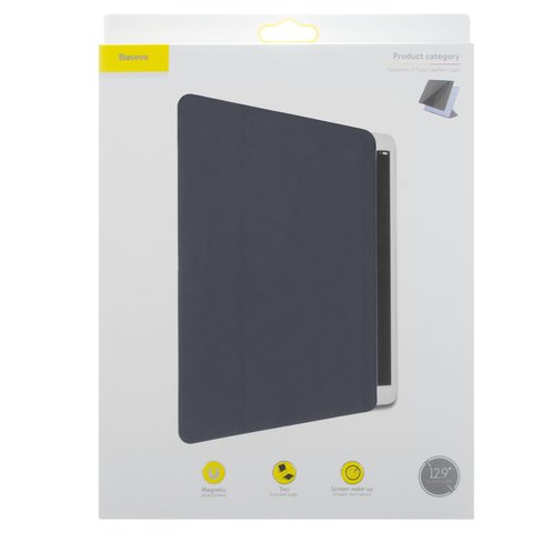 Чехол Baseus для iPad Pro 12.9 2018 (3th Gen), синий, магнитный, книжка, пластик, #LTAPIPD-BSM03 Превью 1