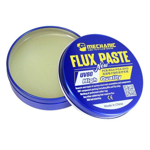 Флюс-паста Mechanic UV80, безгалогена, 60 г Прев'ю 1