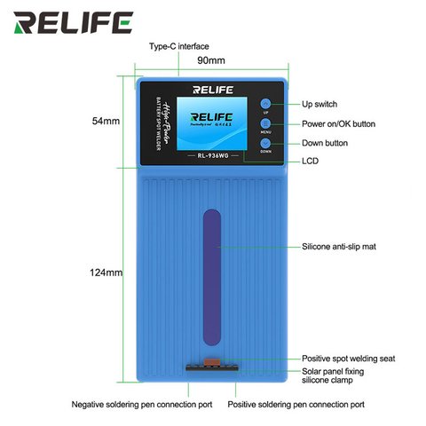 Апарат точкового зварювання RELIFE RL-936WG, 650А Прев'ю 1