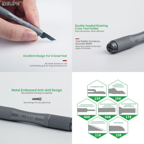 Набір скальпелів RELIFE RL-101B, 7 in 1 Прев'ю 3