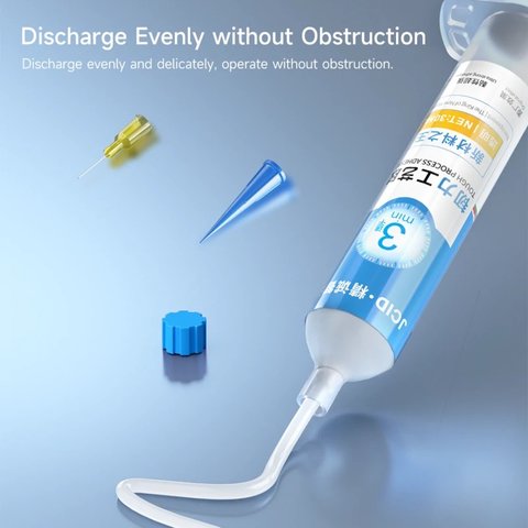 Клей JCID TP-030B, полиуретановый, черный, для приклеивания задних крышек, для дисплейных рамок, быстросохнущий, 30 мл Превью 10