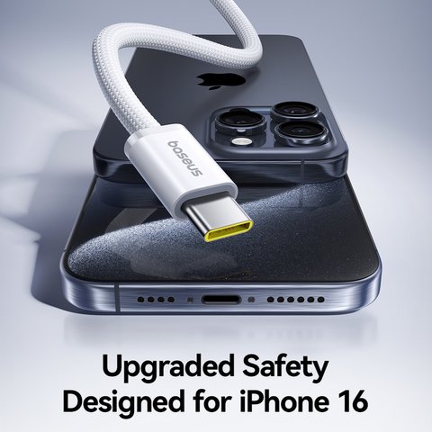 USB кабель Baseus Dynamic 4, 2xUSB тип-C, 100 см, 100 Вт, черный, в нейлоновой оплетке, #P10381400111-00 Превью 3