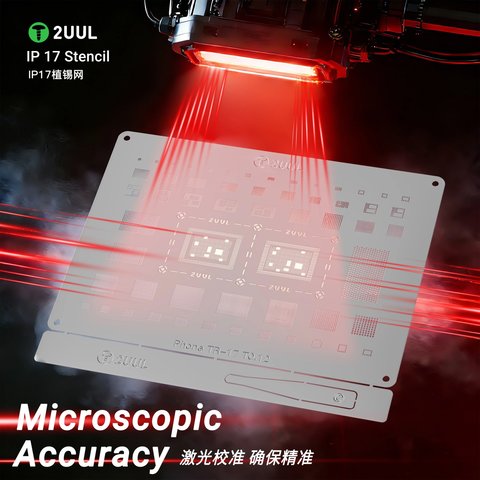 BGA-трафарет 2UUL BG03 для Apple iPhone 17, iPhone 17 Pro, iPhone 17 Pro Max, iPhone Air Превью 4