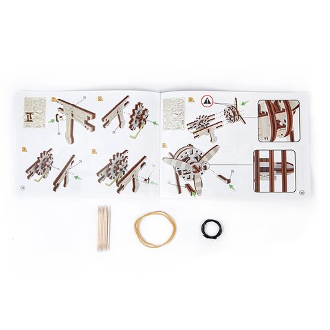 Механічний 3D-пазл Wooden.City Біплан Прев'ю 6