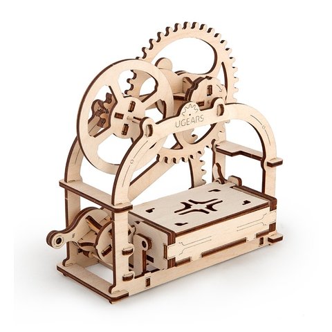 Mechanical 3D Puzzle UGEARS Business Card Holder Preview 3