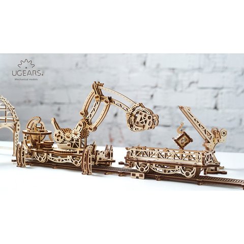 Mechanical 3D Puzzle UGEARS Rail Manipulator Preview 2