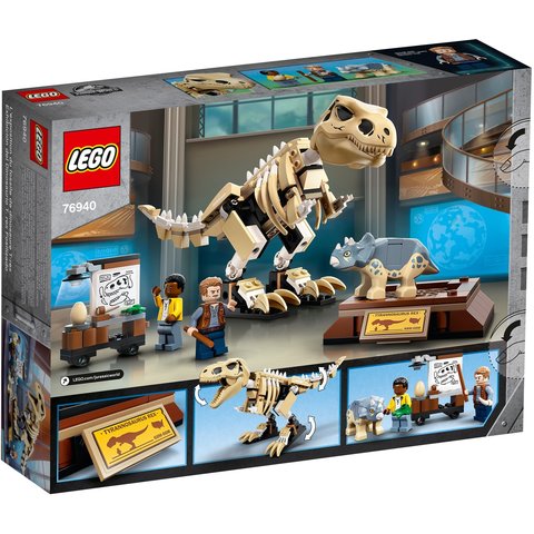 Конструктор LEGO Jurassic World Скелет тираннозавра на выставке 76940 Превью 9
