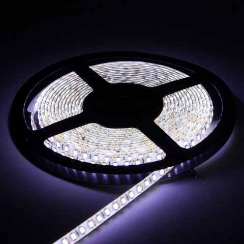 Tira de luces LED  SMD2835 (alta luminocidad, monocromática, luz blanca fría, 120 LEDs/m, 5 m, IP65) Vista previa  2